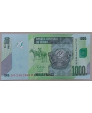 Конго 1000 aранков 2022 UNC. арт. 4988 